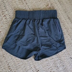 BMJL Women's Athletic Shorts High Waisted Running Short Pocket 2.5" - Dark Green